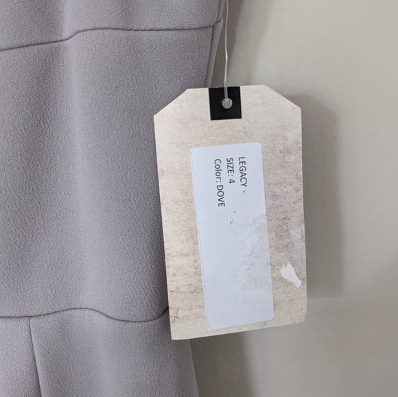 NEW KATIE MAY x REVOLVE Legacy Dove Gray Formal Evening Maxi Gown Dress Size 4 - Picture 6 of 9